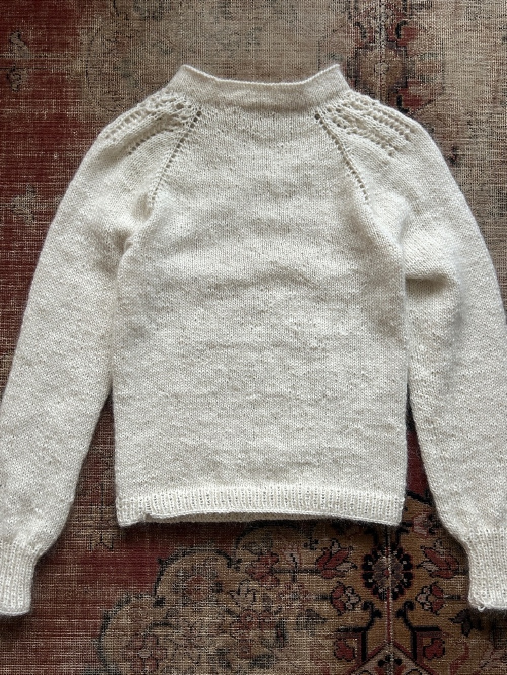 Vintage Handknit Angora Mix Sweater